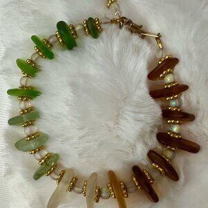 Handcrafted-Sea Glass Bracelet-Handmade